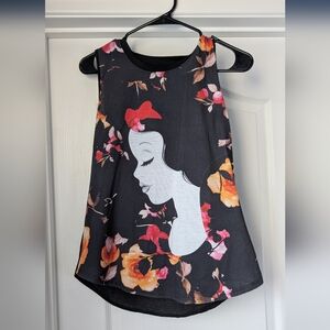 Disney Snow White Graphic Women's Tank Top Size Small
